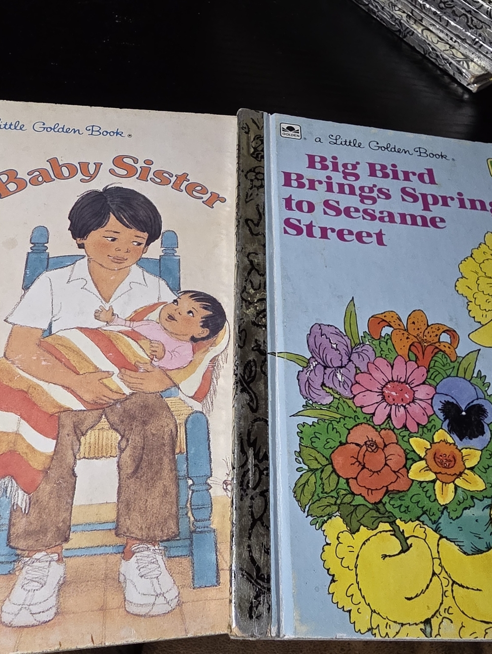 10 Little Golden Books Lot Mixed Theme Tootle Big Bird Fire Engines Baby Sister - Picture 3 of 8